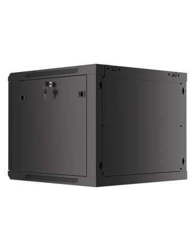 Lanberg WF01-6609-00B armario rack 9U Bastidor de pared Negro