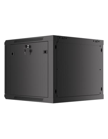 Lanberg WF01-6609-00B armario rack 9U Bastidor de pared Negro