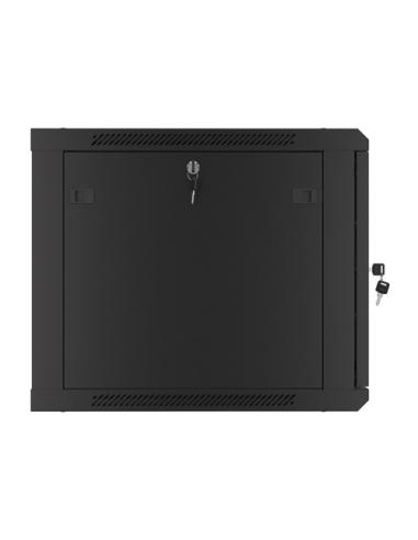 Lanberg WF01-6609-00B armario rack 9U Bastidor de pared Negro