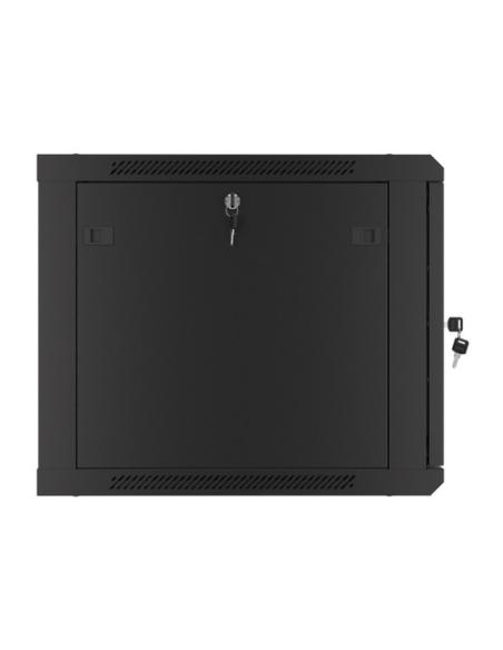 Lanberg WF01-6609-00B armario rack 9U Bastidor de pared Negro