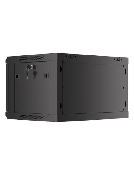 Lanberg WF01-6406-00B armario rack 6U Bastidor de pared Negro