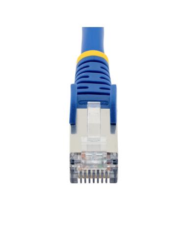 StarTech.com Cable de 0,5m de Red Ethernet CAT6a - Azul - Low Smoke Zero Halogen (LSZH) - 10GbE - 500MHz - PoE++ de 100W - Snagl