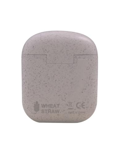 Mars Gaming MHI-ECO, Auriculares Inalámbricos TWS Ecológicos, Bluetooth 5.1, Micrófono, Material Orgánico Wheat Straw