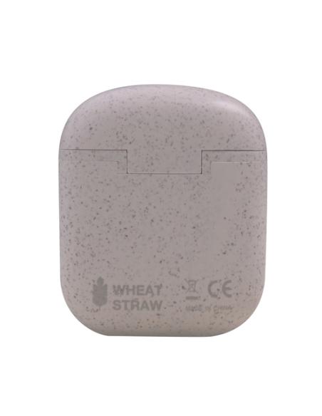 Mars Gaming MHI-ECO, Auriculares Inalámbricos TWS Ecológicos, Bluetooth 5.1, Micrófono, Material Orgánico Wheat Straw