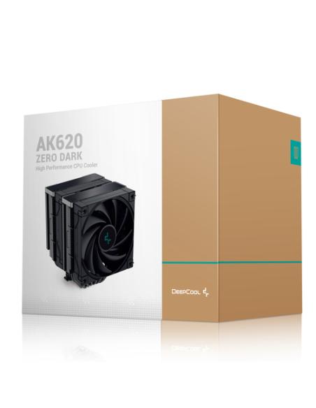 DeepCool AK620 ZERO DARK Procesador Refrigerador de aire 12 cm Negro 1 pieza(s)