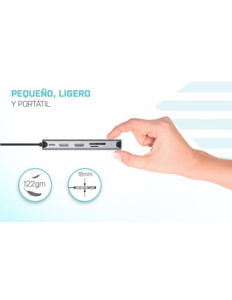 i-tec USB 3.0 USB-C/Thunderbolt 3x Display Metal Nano Dock with LAN + Power Delivery 100 W