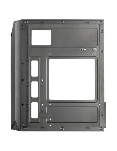 Mars Gaming MC-S1 Negro, Caja PC Compacta Gaming Micro-ATX, Iluminación ARGB 12 Modos, Ventilador FRGB, Ventana Lateral Completa