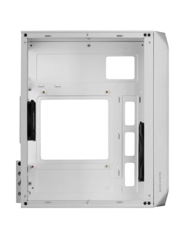 Mars Gaming MC-S2, Caja PC Compacta Gaming Micro-ATX, 2 Ventiladores FRGB Raibow con Rejilla Frontal, Ventana Lateral Completa, 