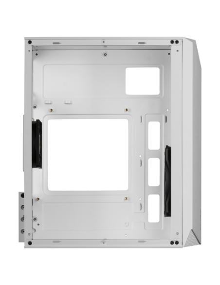Mars Gaming MC-S1, Caja PC Compacta Gaming Micro-ATX, Iluminación ARGB 12 Modos, Ventilador FRGB, Ventana Lateral Completa RGB, 