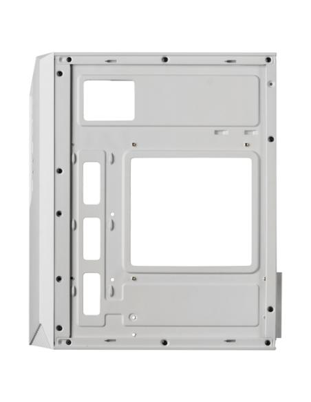 Mars Gaming MC-S1, Caja PC Compacta Gaming Micro-ATX, Iluminación ARGB 12 Modos, Ventilador FRGB, Ventana Lateral Completa RGB, 