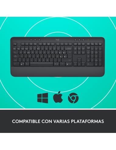 Logitech 920-010917 teclado Oficina Bluetooth QWERTY Español Grafito