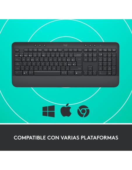 Logitech 920-010917 teclado Oficina Bluetooth QWERTY Español Grafito