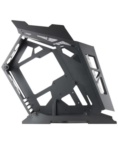 Mars Gaming MC61, Caja PC Gaming Compacta Micro-ATX, 4 Ventiladores 12cm, ARGB Chroma, Doble Ventana Cristal Templado, Negro