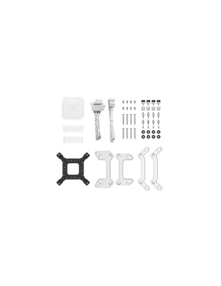 DeepCool LS520 WH Procesador Sistema de refrigeración líquida todo en uno 12 cm Blanco 1 pieza(s)