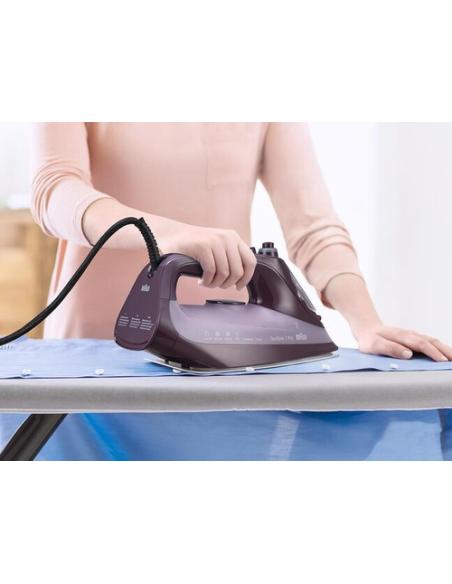 Braun TexStyle 7 Pro SI 7181 VI plancha Plancha vapor-seco EloxalPlus soleplate 3100 W Violeta