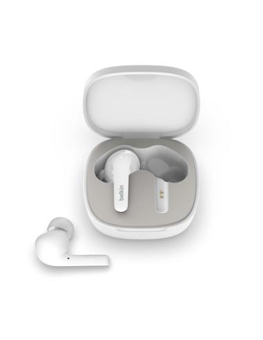 Belkin SOUNDFORM Flow Auriculares Inalámbrico Dentro de oído Llamadas/Música USB Tipo C Bluetooth Blanco