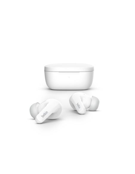 Belkin SOUNDFORM Flow Auriculares Inalámbrico Dentro de oído Llamadas/Música USB Tipo C Bluetooth Blanco