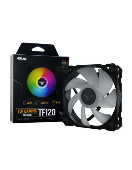 ASUS TUF Gaming TF120 ARGB Fan Carcasa del ordenador Refrigerador de aire 12 cm Negro