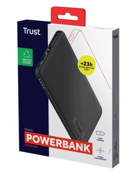 Trust Primo Ión de litio 5000 mAh Negro
