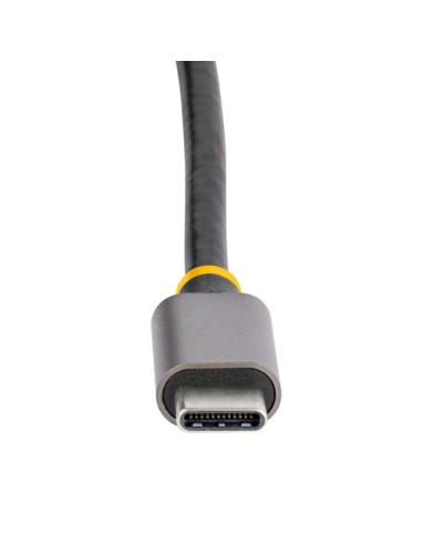 StarTech.com Adaptador Multipuertos USB C, de Vídeo HDMI de 4K y 60Hz, Hub USB-A 3.2 de 3 Puertos de 5Gbps, Entrega de Alimentac