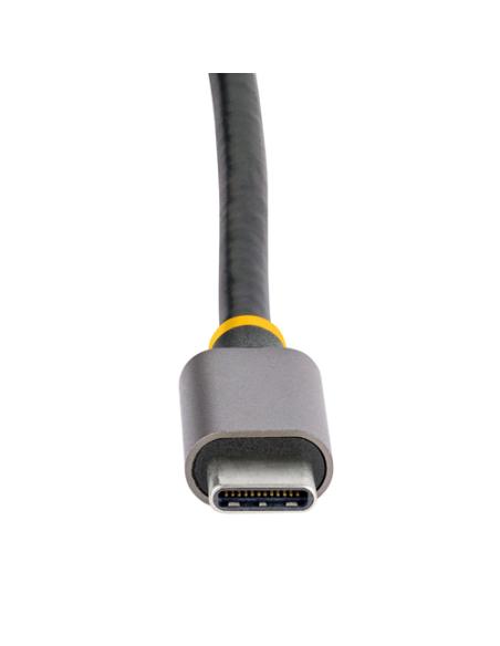 StarTech.com Adaptador Multipuertos USB C, de Vídeo HDMI de 4K y 60Hz, Hub USB-A 3.2 de 3 Puertos de 5Gbps, Entrega de Alimentac