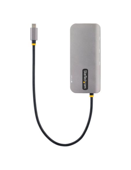 StarTech.com Adaptador Multipuertos USB C, de Vídeo HDMI de 4K y 60Hz, Hub USB-A 3.2 de 3 Puertos de 5Gbps, Entrega de Alimentac