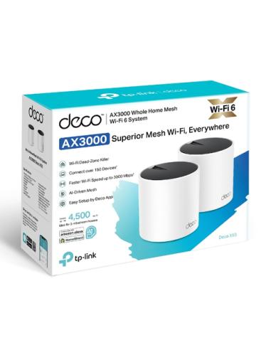 TP-Link DECO X55 (2-Pack) Doble banda (2,4 GHz / 5 GHz) Wi-Fi 6 (802.11ax) Blanco 3 Interno