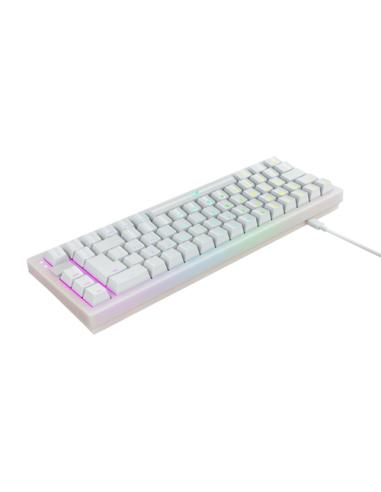CHERRY XTRFY K5 COMPACT RGB teclado Juego USB QWERTY Español Negro, Blanco