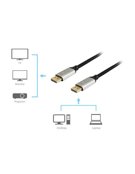 Equip 119262 Cable DisplayPort 1.4 Premium, 2,0 m, 8K/60 Hz