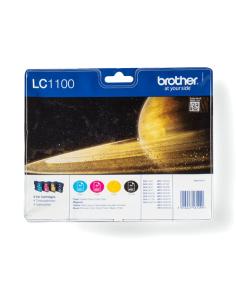 Brother LC1100VALBP cartucho de tinta 4 pieza(s) Original Negro, Cian, Magenta, Amarillo