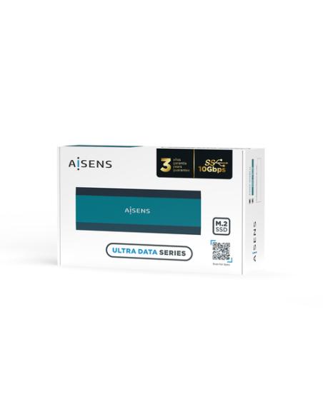 AISENS Caja Externa M.2 (NGFF) ASM2-019BLU SATA/NVMe a Usb3.1 Gen2, Azul