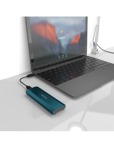 AISENS Caja Externa M.2 (NGFF) ASM2-019BLU SATA/NVMe a Usb3.1 Gen2, Azul