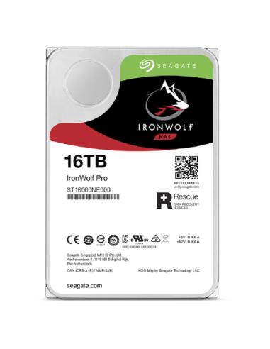 Seagate IronWolf Pro ST16000NT001 disco duro interno 16 TB 7200 RPM 256 MB 3.5" Serial ATA III
