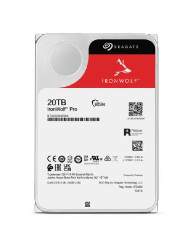 Seagate IronWolf Pro ST20000NT001 disco duro interno 20 TB 7200 RPM 256 MB 3.5"
