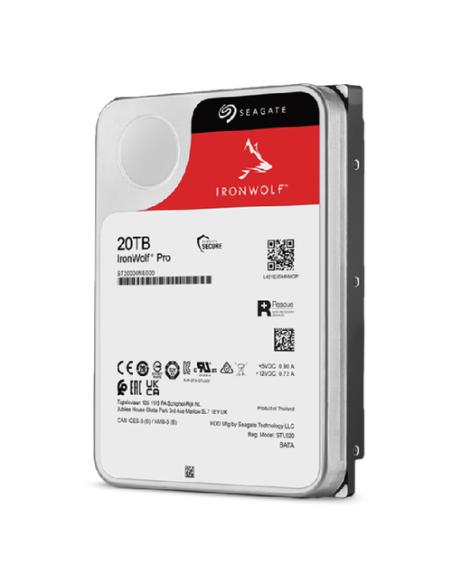 Seagate IronWolf Pro ST20000NT001 disco duro interno 20 TB 7200 RPM 256 MB 3.5"