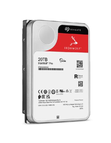 Seagate IronWolf Pro ST20000NT001 disco duro interno 20 TB 7200 RPM 256 MB 3.5"