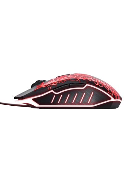 Trust GXT 105X Izza ratón Juego Ambidextro USB tipo A Óptico 4000 DPI