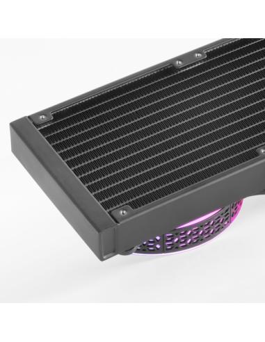 Mars Gaming ML-ONE240, Refrigeración Líquida CPU, TDP 400 W, Espejo Infinito, 2 Ventiladores FRGB Silenciosos, Multisocket Unive