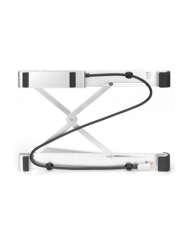 Digitus Soporte variable para notebook con hub USB-C™ integrado, 5 puertos