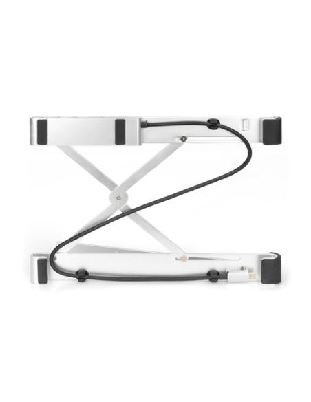 Digitus Soporte variable para notebook con hub USB-C™ integrado, 5 puertos