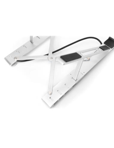 Digitus Soporte variable para notebook con hub USB-C™ integrado, 5 puertos