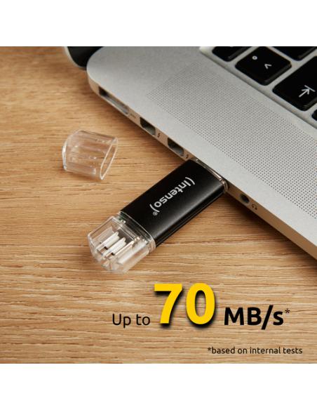 Intenso Twist Line unidad flash USB 32 GB USB Type-A / USB Type-C 3.2 Gen 1 (3.1 Gen 1) Antracita