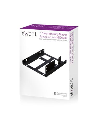 Ewent EW7006 panel bahía disco duro 8,89 cm (3.5") Panel embellecedor frontal Negro