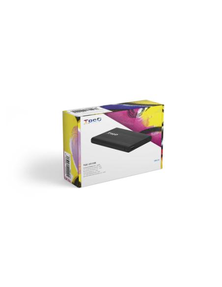TooQ CAJA HDD 2.5" SATA A USB 2.0 NEGRA