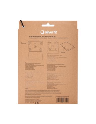 SilverHT Funda Universal Rotatory 360º (9 - 10.1'') Cactoos Green metal