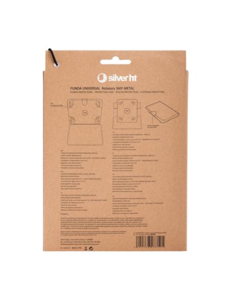 SilverHT Funda Universal Rotatory 360º (9 - 10.1'') Cactoos Green metal