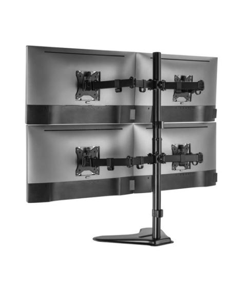 Equip Soporte de mesa articulado para monitor cuádruple de 17"-32