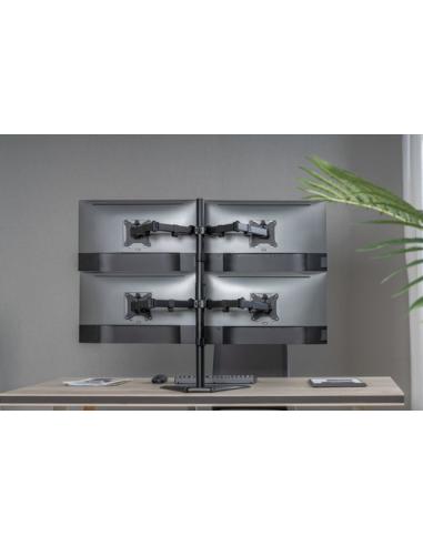 Equip Soporte de mesa articulado para monitor cuádruple de 17"-32