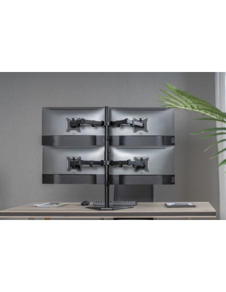 Equip Soporte de mesa articulado para monitor cuádruple de 17"-32