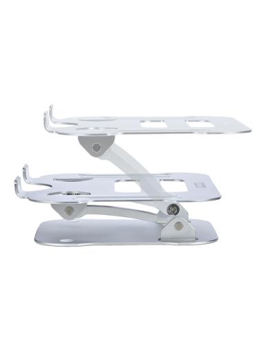 StarTech.com Soporte Ergonómico de Ordenador para Sobremesa - Base Soporte Ergonómico para Portátil de Altura Ajustable - Alumin